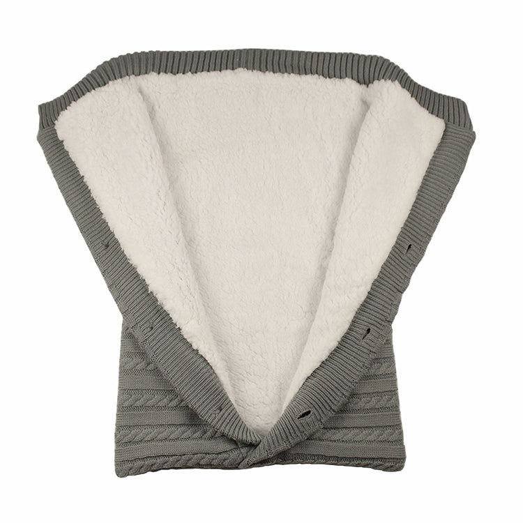 Warm Soft Cotton Knitting Envelope Newborn Baby Sleeping Bag(Dark Blue) - Sleeping Bag by buy2fix | Online Shopping UK | buy2fix