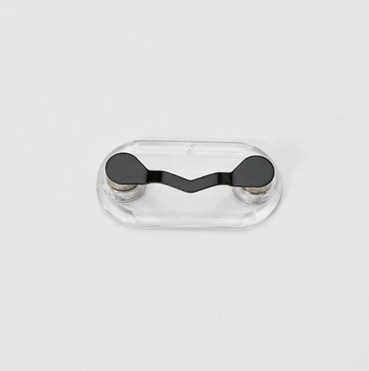 Magnetic Glasses Holder Magnetic Brooch Number Plate Headset Glasses Clip(Black) - Retaining Clips by buy2fix | Online Shopping UK | buy2fix