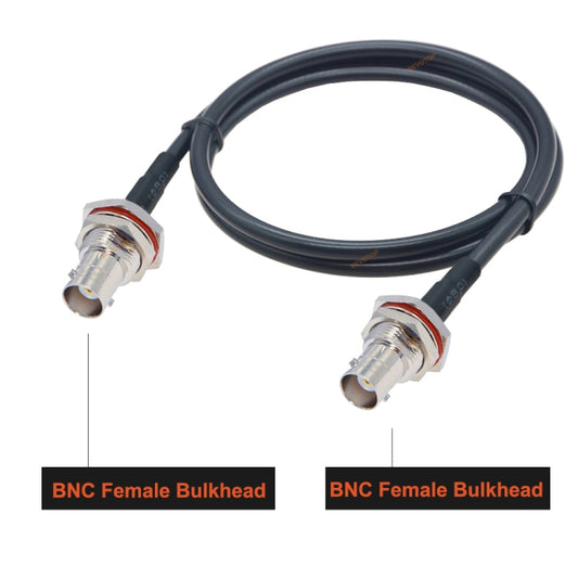 BNC Female To BNC Female RG58 Coaxial Adapter Cable, Cable Length:3m by buy2fix