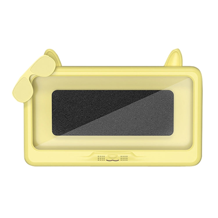 Bathroom Waterproof Mobile Phone Holder Bathing Watch TV Removable Touch Screen Phone Case(Yellow) - Shower & Wall Mounts by buy2fix | Online Shopping UK | buy2fix