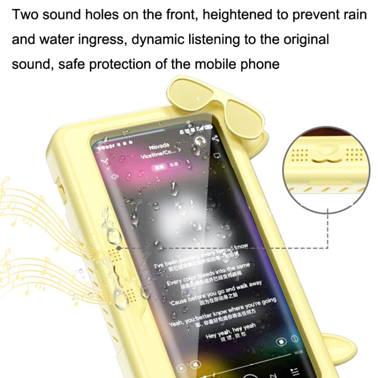Bathroom Waterproof Mobile Phone Holder Bathing Watch TV Removable Touch Screen Phone Case(Pink) - Shower & Wall Mounts by buy2fix | Online Shopping UK | buy2fix