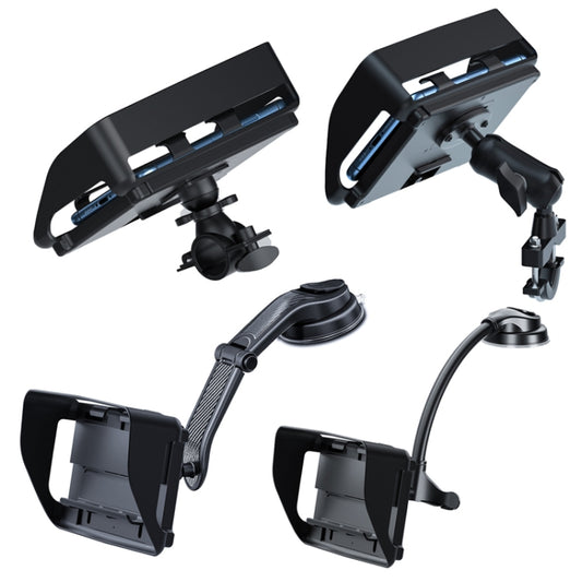 Off-road Car Sun Visor Mobile Phone Navigation Bracket, Style:Instrument Panel Hose Type by buy2fix
