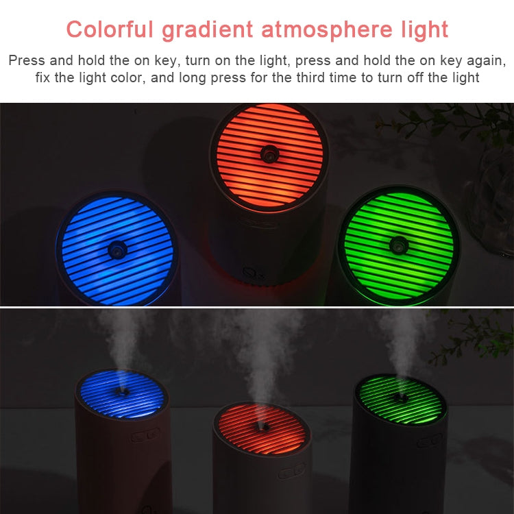 Wireless Q3 Humidifier Mini USB Charging Portable Air Purifier(Gray) by buy2fix