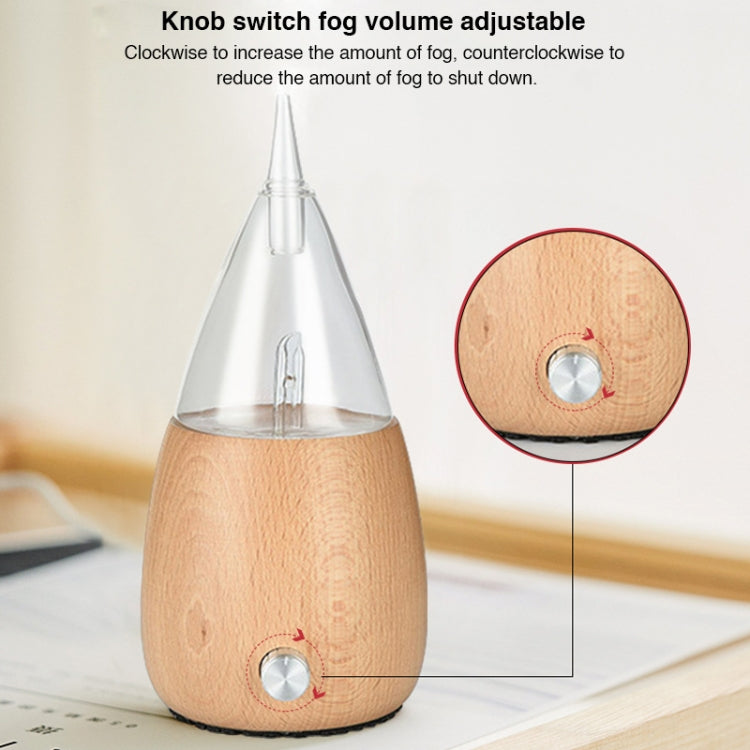 Waterless Diffuser Essential Oil Spray Wood Glass Aromatherapy Air Humidifier, Plug Type:AU Plug(Light Wood Grain) - Air Purifiers & Accessories by buy2fix | Online Shopping UK | buy2fix