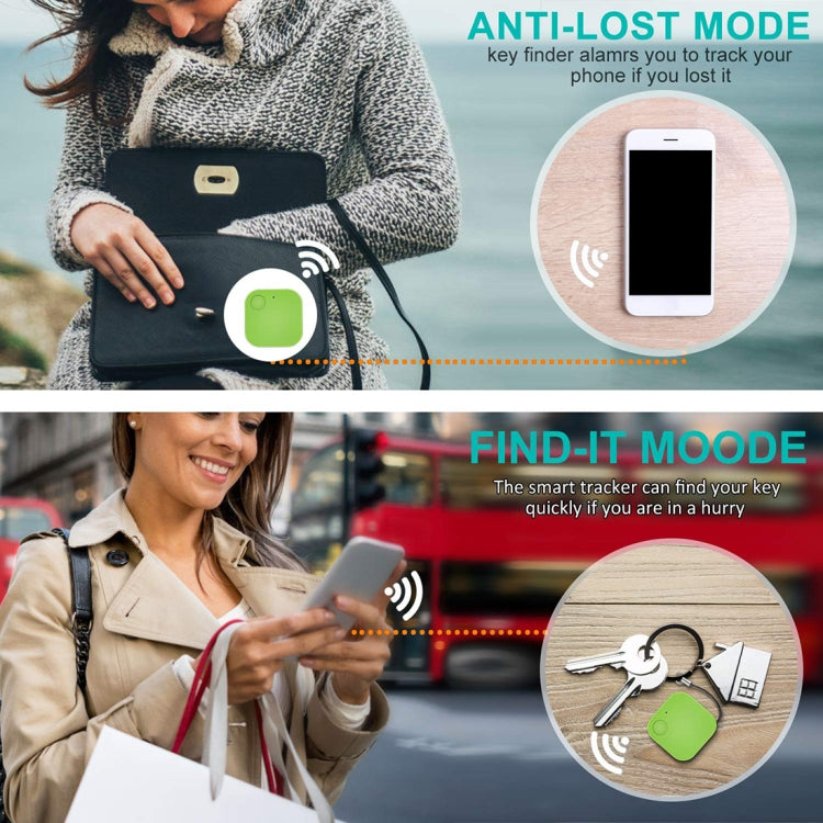 Portable Mini Square Anti Lost Device Smart Bluetooth Remote Anti Theft Keychain Alarm(White) - Anti-lost Alarm by buy2fix | Online Shopping UK | buy2fix