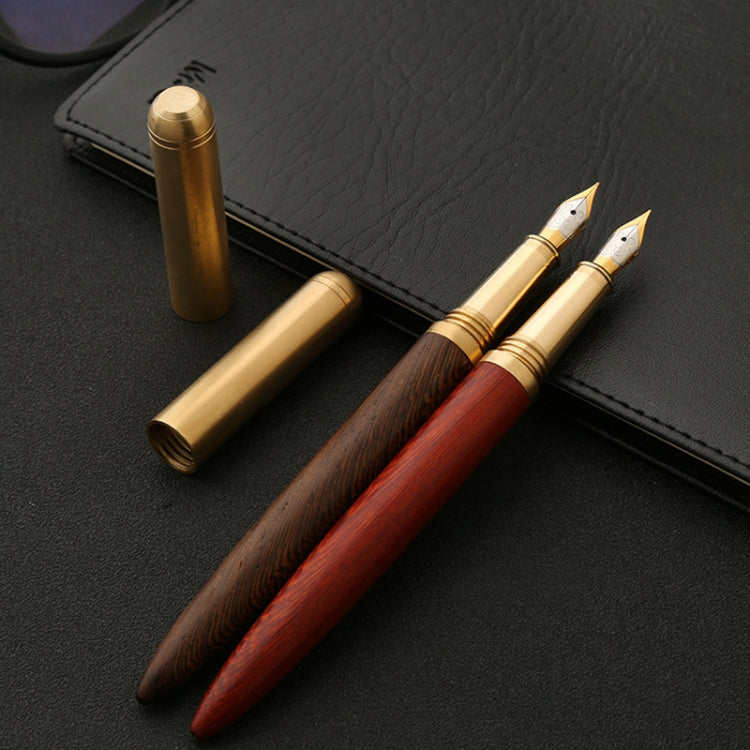 Luxury Wood Fountain Pen School Office Writing Ink Pen Stationery Gifts Supplies(Tiger wood) - Fountain Pens by buy2fix | Online Shopping UK | buy2fix