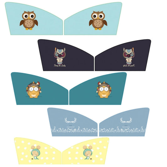 1 Pair Car Window Magnet Sunshade Curtain Heat Insulation Sun Block(Hedgehog) - Sound & Heat Insulation Cotton by buy2fix | Online Shopping UK | buy2fix