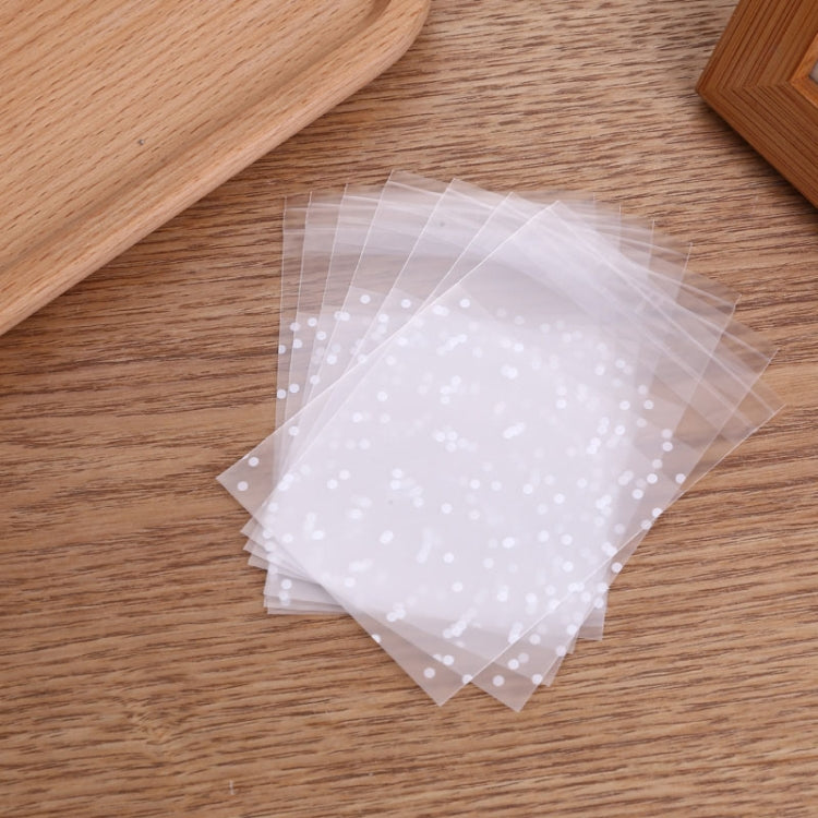100pcs / Pack Plastic Transparent Cellophane Bags Polka Dot Candy Cookie Gift Bag with DIY Self Adhesive Pouch Celofan Bags for Party, Size:8x10cm(Transparent) - Gift Bags & Wrapping Supplies by buy2fix | Online Shopping UK | buy2fix