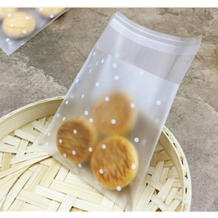 100pcs / Pack Plastic Transparent Cellophane Bags Polka Dot Candy Cookie Gift Bag with DIY Self Adhesive Pouch Celofan Bags for Party, Size:8x10cm(Transparent) - Gift Bags & Wrapping Supplies by buy2fix | Online Shopping UK | buy2fix