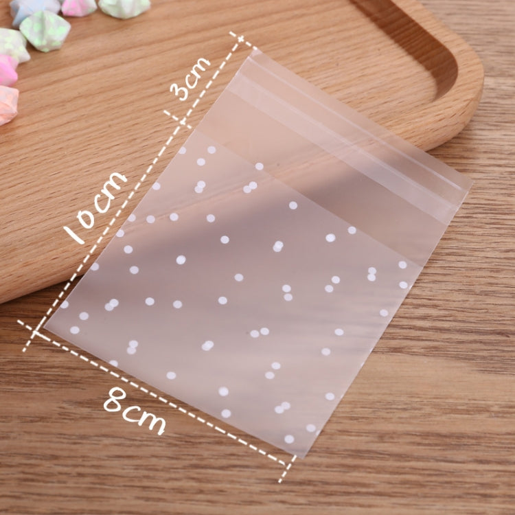 100pcs / Pack Plastic Transparent Cellophane Bags Polka Dot Candy Cookie Gift Bag with DIY Self Adhesive Pouch Celofan Bags for Party, Size:8x10cm(Transparent) - Gift Bags & Wrapping Supplies by buy2fix | Online Shopping UK | buy2fix