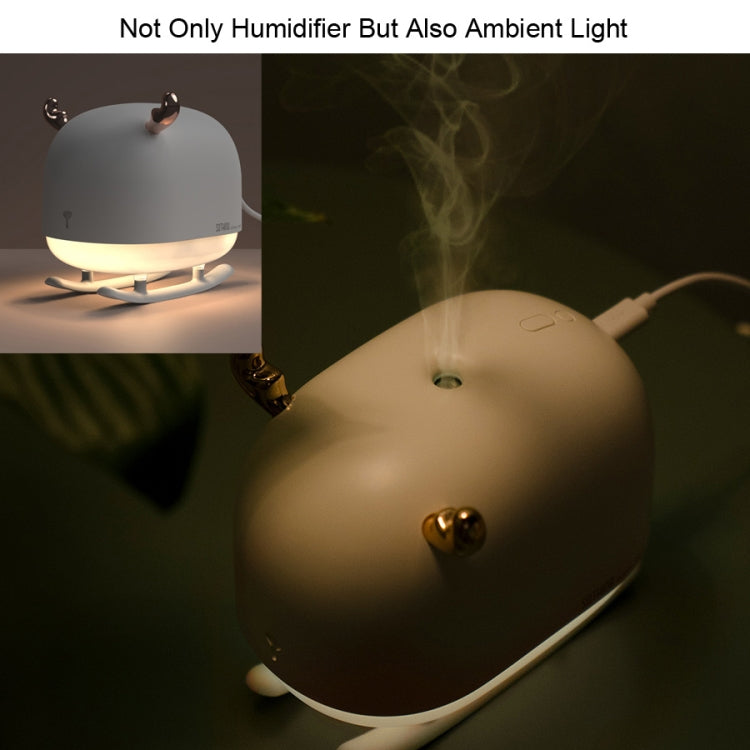 SOTHING DSHJ-H-009 260ML Deer Air Humidifier USB Home Atmosphere Night Light Air Purifier(White) - Air Purifiers & Accessories by buy2fix | Online Shopping UK | buy2fix