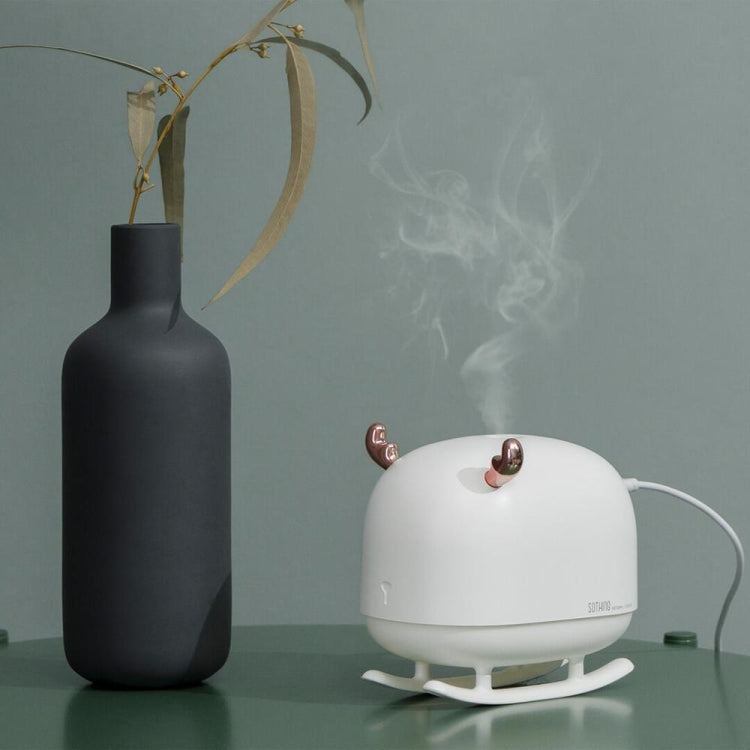SOTHING DSHJ-H-009 260ML Deer Air Humidifier USB Home Atmosphere Night Light Air Purifier(White) - Air Purifiers & Accessories by buy2fix | Online Shopping UK | buy2fix