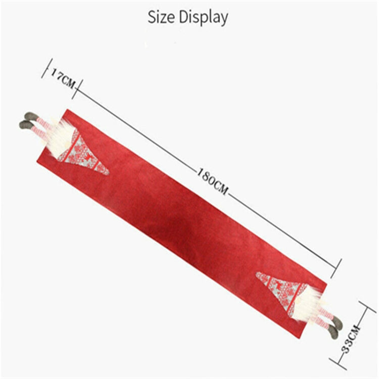 Christmas Tablecloth Santa Claus Table Runner Hotel Banquet Table Flag for Festival Decoration(Gray) by buy2fix