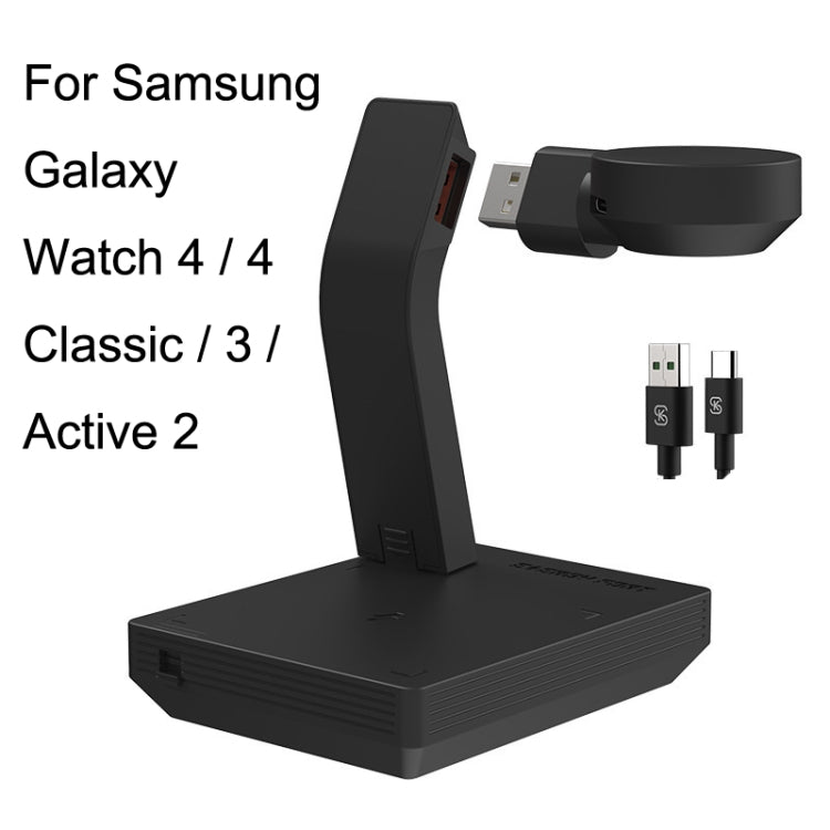 For Samsung Galaxy Watch 4 / 4 Classic / 3 / Active 2 Earphone Phone Wireless Charger - Charger by buy2fix | Online Shopping UK | buy2fix