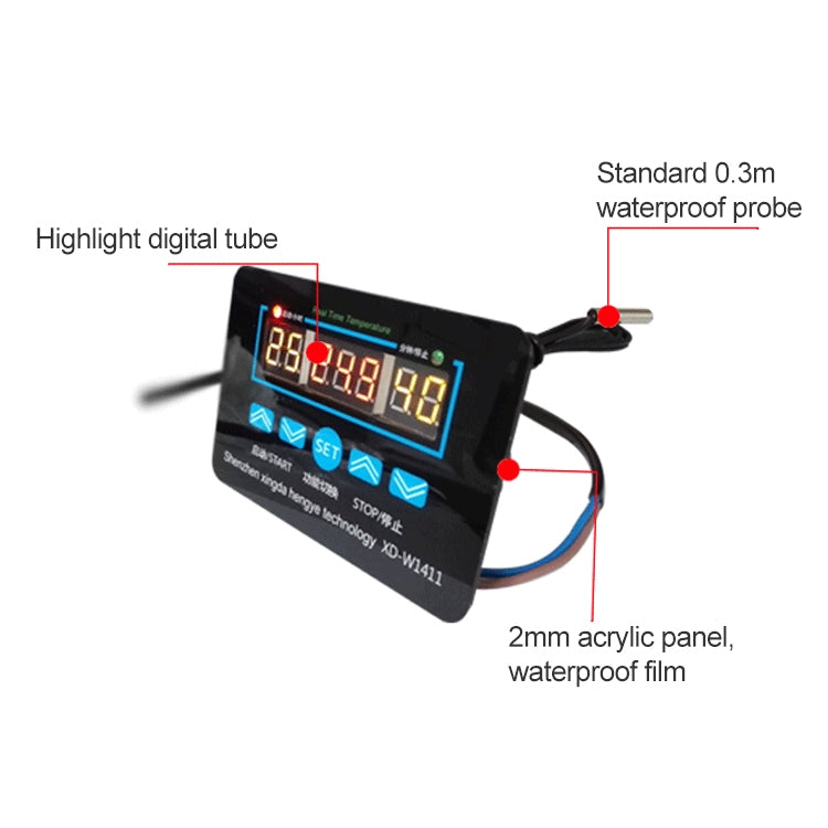 XH-W1411 Digital Intelligent Digital Temperature Controller - Thermostat & Thermometer by buy2fix | Online Shopping UK | buy2fix