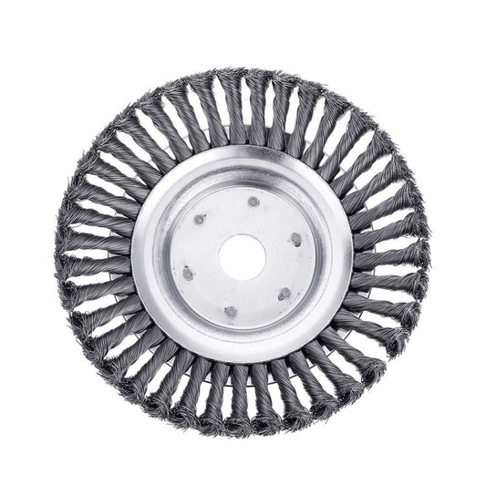 Lawn Mower Twisted Grass Wheel Steel Wire Grass Head Weeding Tray, Size:6 Inches by buy2fix
