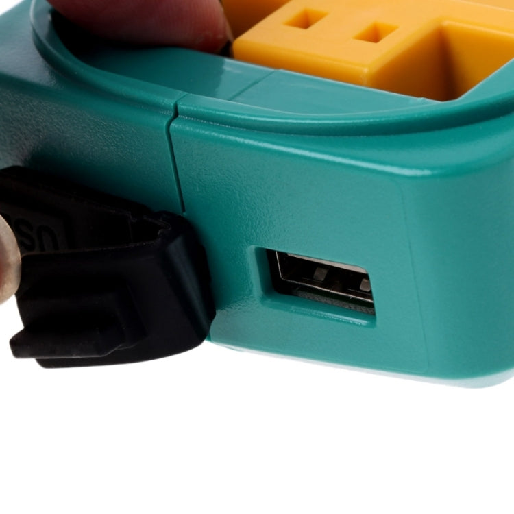 Battery USB Adapter Charging Converter for MAKITA ADP05 18V 14.4V Lithium Battery(Black) by buy2fix