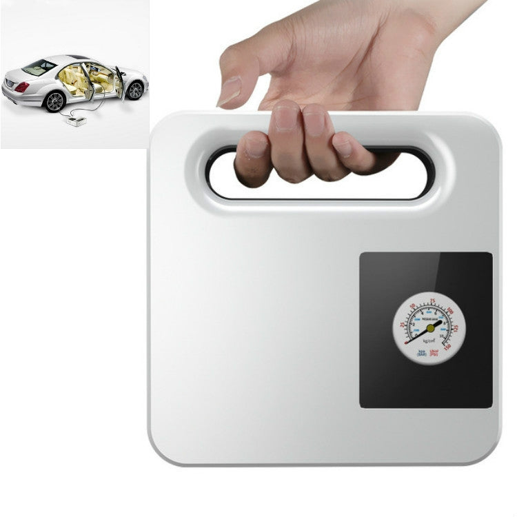 12V Car Air Pump Car Portable Tire Electric Pump, Style:Mechanical Version (White) - Inflatable Pump by buy2fix | Online Shopping UK | buy2fix