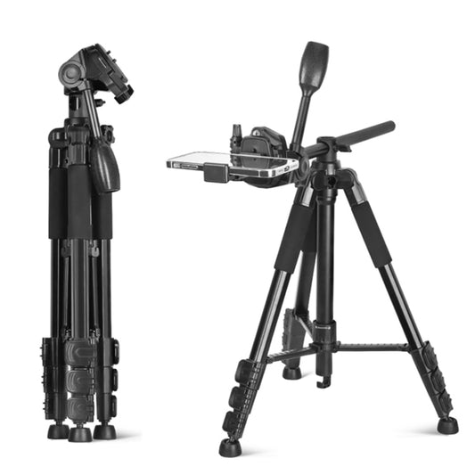 QingZhuangShiDai Q111H Aluminum Alloy Mobile Phone Camera Photography Tripod(Black) by QingZhuangShiDai