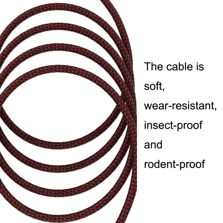 0.5m Red and Black Net TRS 6.35mm Male To Caron Female Microphone XLR Balance Cable - Microphone Audio Cable & Connector by buy2fix | Online Shopping UK | buy2fix