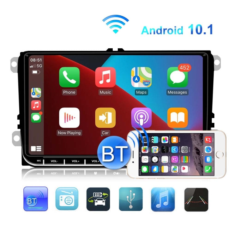 A3041 For Volkswagen 2+64G 9-inch Central Control Large Screen With Carplay Car Android10.0 Navigator Player, Style:Standard+AHD Camera - Car MP3 & MP4 & MP5 by buy2fix | Online Shopping UK | buy2fix