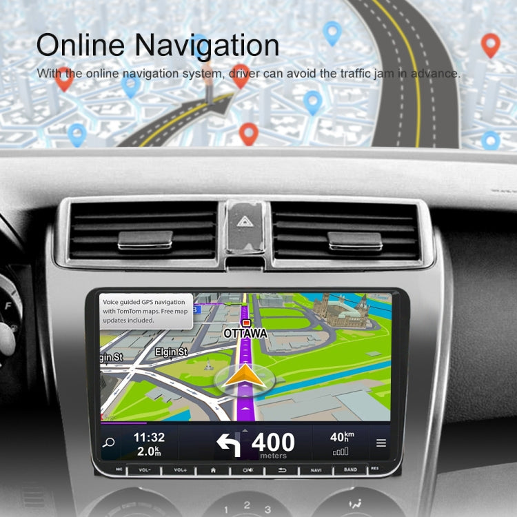 A3041 For Volkswagen 2+64G 9-inch Central Control Large Screen With Carplay Car Android10.0 Navigator Player, Style:Standard+AHD Camera - Car MP3 & MP4 & MP5 by buy2fix | Online Shopping UK | buy2fix