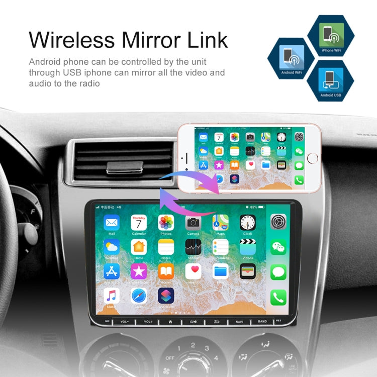 A3041 For Volkswagen 2+64G 9-inch Central Control Large Screen With Carplay Car Android10.0 Navigator Player, Style:Standard+AHD Camera - Car MP3 & MP4 & MP5 by buy2fix | Online Shopping UK | buy2fix