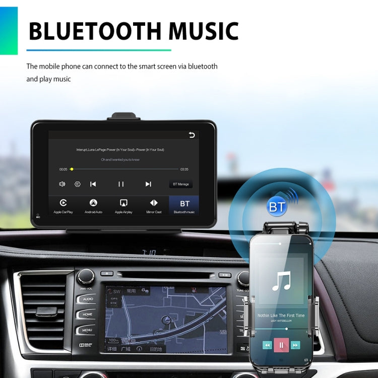 A3135 7 Inch HD Wired Smart Screen With Wireless CarPlay + Android Auto + Android With With 16G Memory Card - Car MP3 & MP4 & MP5 by buy2fix | Online Shopping UK | buy2fix