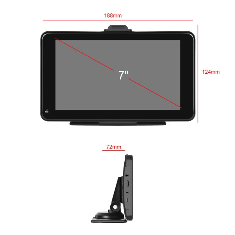 A3135 7 Inch HD Wired Smart Screen With Wireless CarPlay + Android Auto + Android With With 16G Memory Card - Car MP3 & MP4 & MP5 by buy2fix | Online Shopping UK | buy2fix