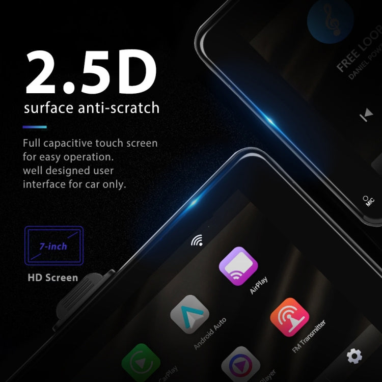 A3135 7 Inch HD Wired Smart Screen With Wireless CarPlay + Android Auto + Android With With 16G Memory Card - Car MP3 & MP4 & MP5 by buy2fix | Online Shopping UK | buy2fix
