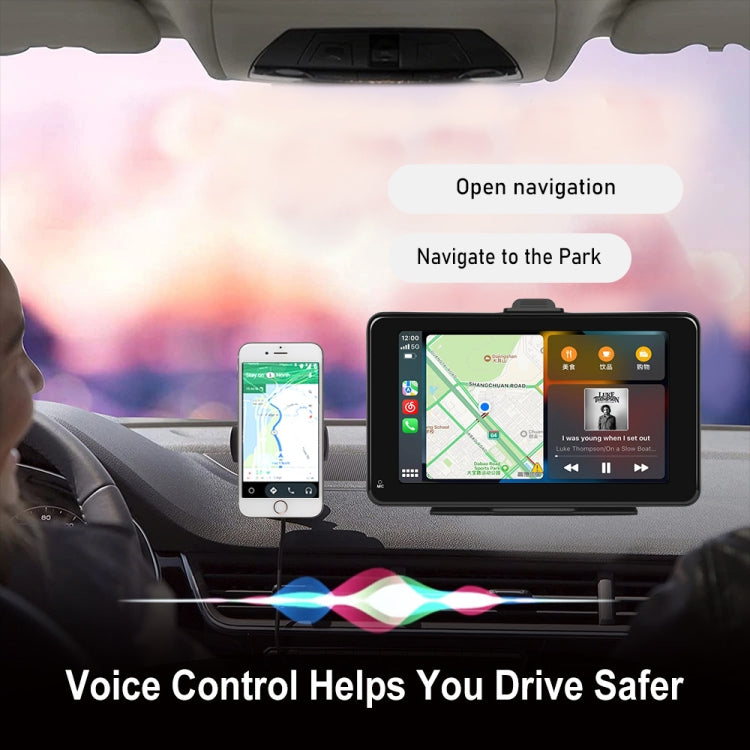 A3135 7 Inch HD Wired Smart Screen With Wireless CarPlay + Android Auto + Android With With 16G Memory Card - Car MP3 & MP4 & MP5 by buy2fix | Online Shopping UK | buy2fix