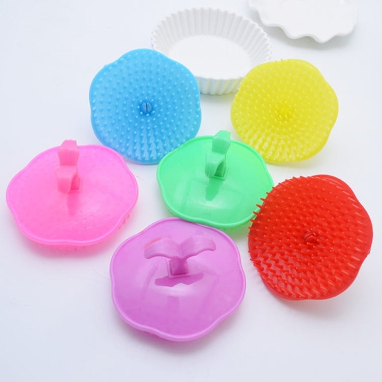 12 PCS Shampoo Brush Adult Scalp Massage Brush Soft Glue Bathroom Shampoo Comb,Random Color Delivery by buy2fix