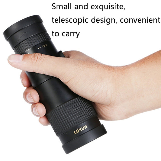 LUXUN 10-30x40 Single-Cylinder HD High-Power Telescope Mobile Phone Mini Telescope(Telescope & Phone Clip & Tripod) by LUXUN