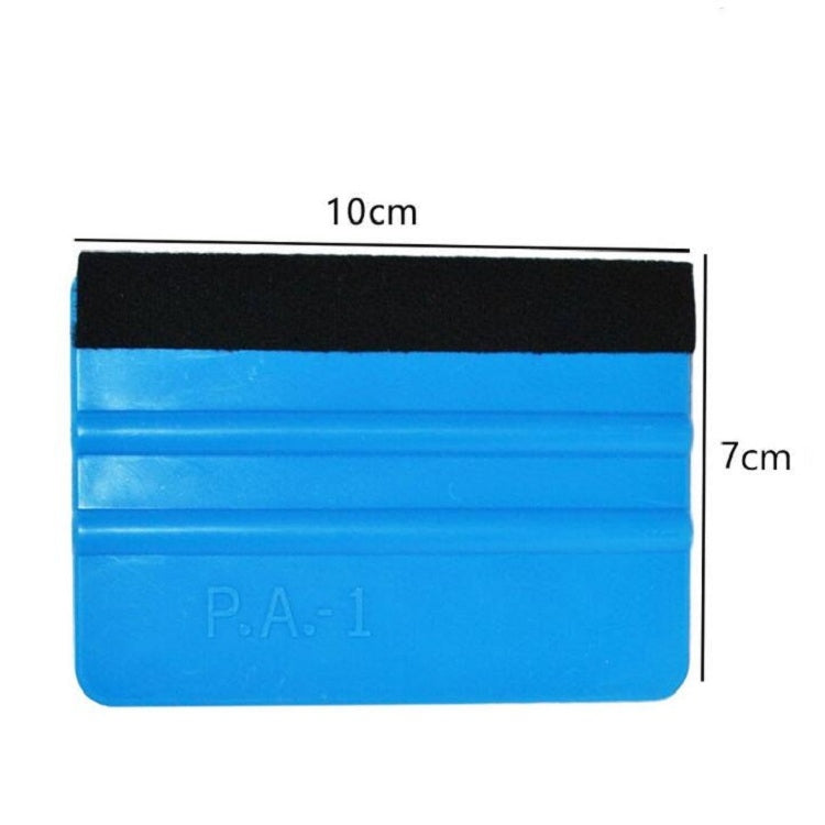 5pcs Felt Scraper Plastic Film Scraper Car Foil Cleaning Tools, Size:10×7cm(Blue) - Sticker Tools by buy2fix | Online Shopping UK | buy2fix