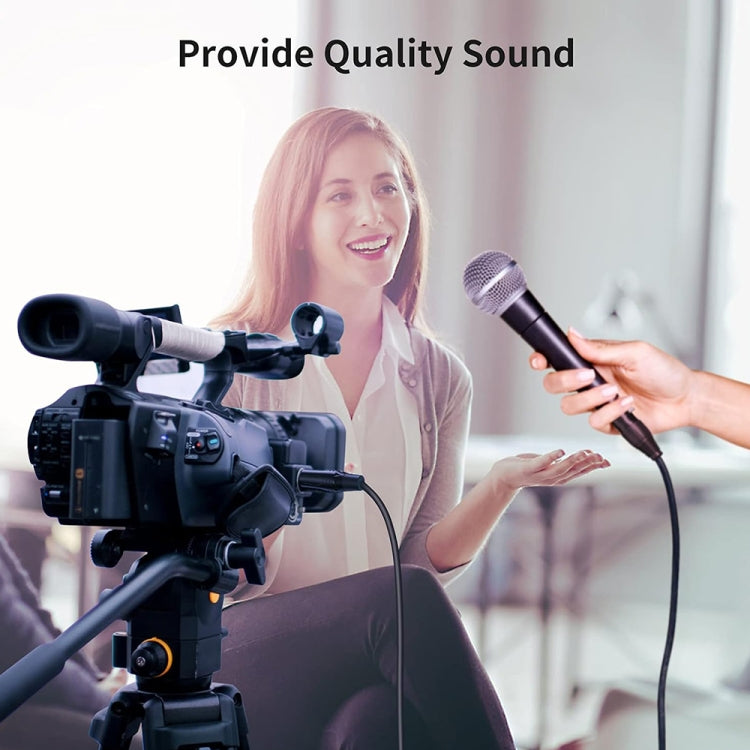 3.5mm To Caron Male Sound Card Microphone Audio Cable, Length:10m by buy2fix