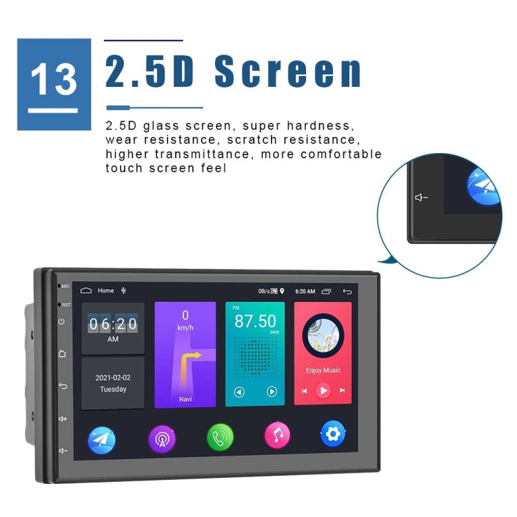 A2798 9 Inch Android WiFi 2+32G Central Control Large screen Universal Car Navigation Reversing Video Player, Style:Standard+AHD Camera - Car MP3 & MP4 & MP5 by buy2fix | Online Shopping UK | buy2fix