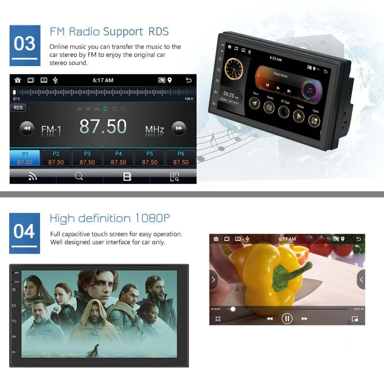 A2798 9 Inch Android WiFi 2+32G Central Control Large screen Universal Car Navigation Reversing Video Player, Style:Standard+AHD Camera - Car MP3 & MP4 & MP5 by buy2fix | Online Shopping UK | buy2fix