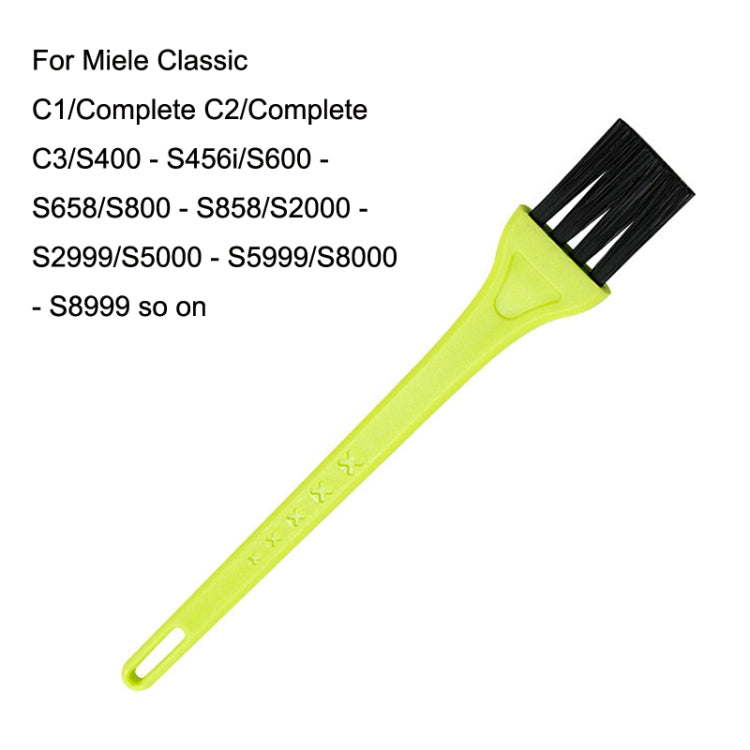 10PCS For Miele 3DFJM / Complete C2 Vacuum Cleaner Accessories Cleaning Brush(Yellow) - For Miele Accessories by buy2fix | Online Shopping UK | buy2fix