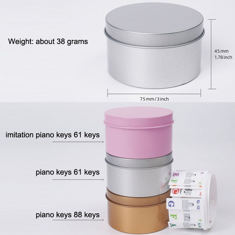 Children Beginner Piano Keyboard Color Stickers Musical Instrument Accessories, Style: Piano Keys 88 keys by buy2fix