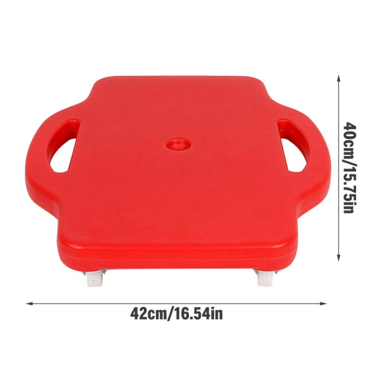 Blow Molding Red One Children Square Four-wheel Scooter Balance Training Equipment - Accessories & Parts by buy2fix | Online Shopping UK | buy2fix