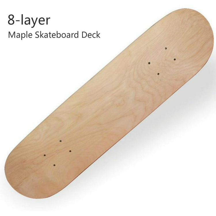 Four-wheeled Skateboard 8-layer Maple Double Raised Skateboard Surface Roughcast Board, Size:31 x 8 inch(As Shown) - Accessories & Parts by buy2fix | Online Shopping UK | buy2fix