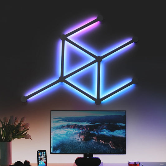 JSK-P22 Smart RGB Mosaic Light Rhythm Light Support Amazon Alexa / Google Assistant /DuerOS UK Plug(White) by buy2fix