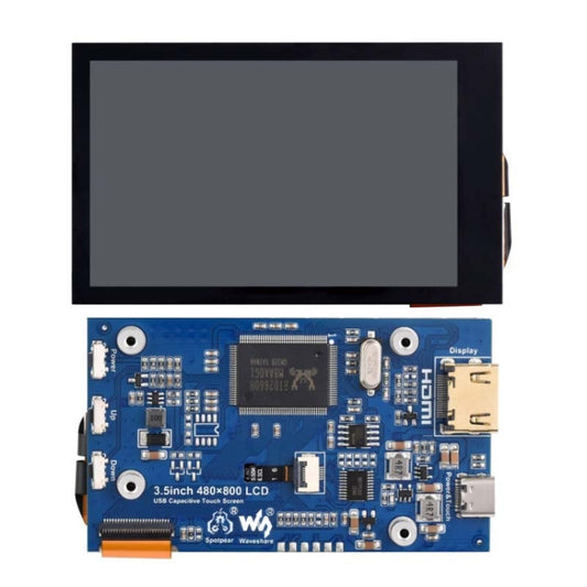 Waveshare 3.5inch 480x800 IPS Capacitive Touch LCD Display For Raspberry Pi ,HDMI Interface by Waveshare