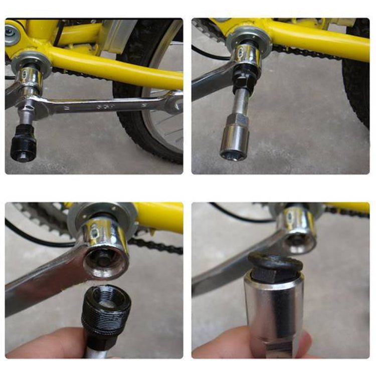 Bicycle Bottom Bracket Tool Crank Remover Crankset Removal Kit(Black) - Maintenance tools by buy2fix | Online Shopping UK | buy2fix