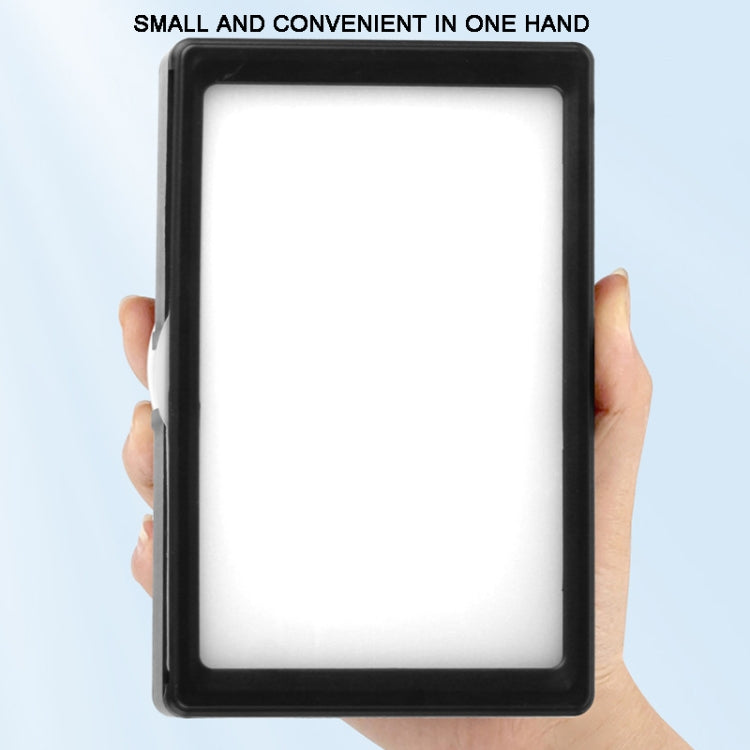 6 Inch 3200-5500K Three-color Temperature Photography Flat-panel Live Fill Light,Spec: 2.1m Bracket+Bluetooth RC by buy2fix