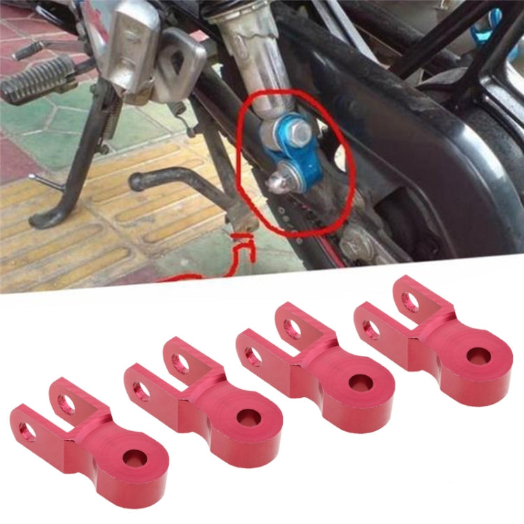 2 Pairs Shock Absorber Extender Height Extension for Motorcycle, Size: Large(Red) - Replacement Parts by buy2fix | Online Shopping UK | buy2fix