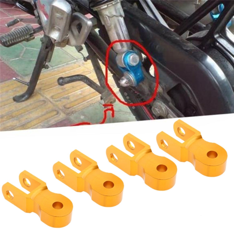 2 Pairs Shock Absorber Extender Height Extension for Motorcycle, Size: Large(Yellow) - Replacement Parts by buy2fix | Online Shopping UK | buy2fix