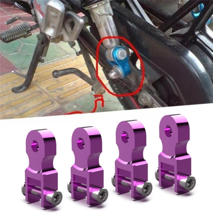 2 Pairs Shock Absorber Extender Height Extension for Motorcycle, Size: Large(Purple) - Replacement Parts by buy2fix | Online Shopping UK | buy2fix