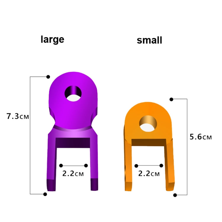 2 Pairs Shock Absorber Extender Height Extension for Motorcycle, Size: Large(Purple) - Replacement Parts by buy2fix | Online Shopping UK | buy2fix