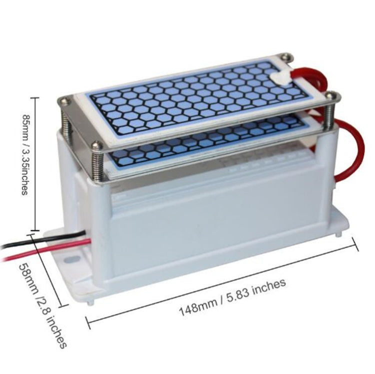 Portable Ceramic Ozone Generator Two Sheets Air Purifier Sterilizing Active Oxygen Purifier(220V 10G) - Air Purifiers & Accessories by buy2fix | Online Shopping UK | buy2fix